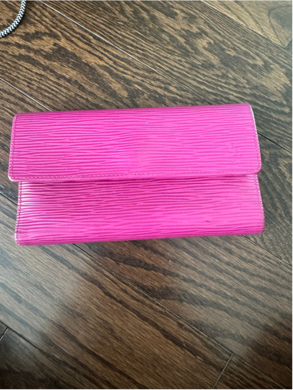 Hot Pink Designer Inspired Textured Envelope Wallet Clutch